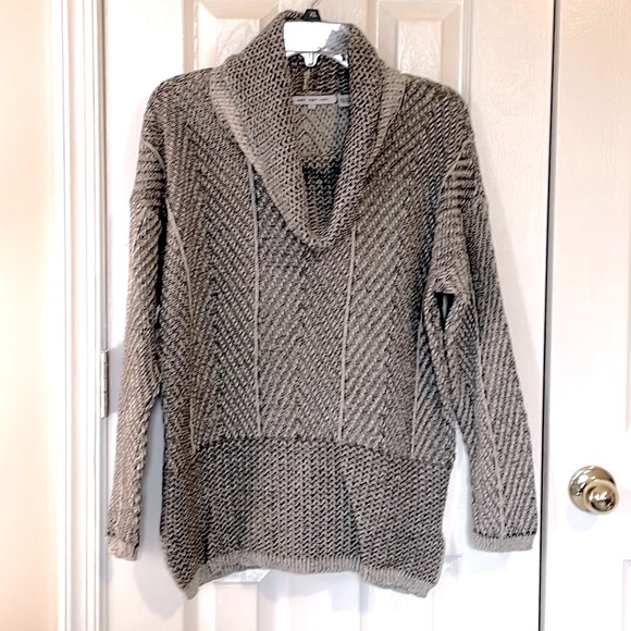 Eight Eight Eight” Large Grey Cowl Neck Sweater - Picture 2 of 8